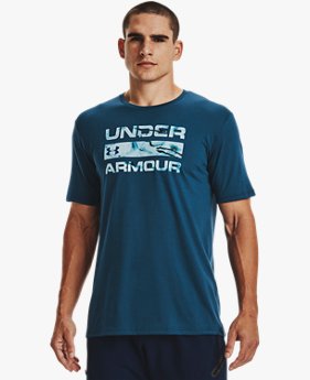 UAショートスリーブ Tシャツ スタックド ロゴ（アウトドア/MEN）